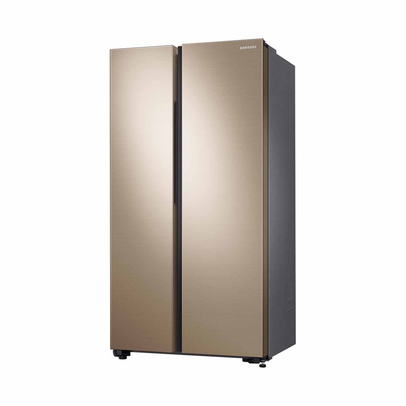 SAMSUNG Side By Side Refrigerator (647l) - Gentle Gold RS62R5006F8/SS-image 2