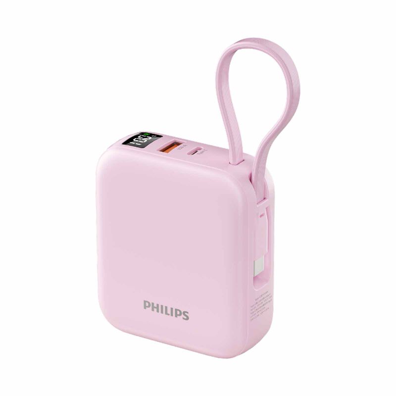 PHILIPS 10000mah 22.5w Powerbank With Built-in Usb-c & Usb-a Cables Ccc DLP9205P/97-image 3