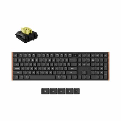 KEYCHRON K5 Ultra 8k 100% 108 Keys Black Knob Rgb Hot-swap Milk Pom Banana Switch KYCN-K5U-H4