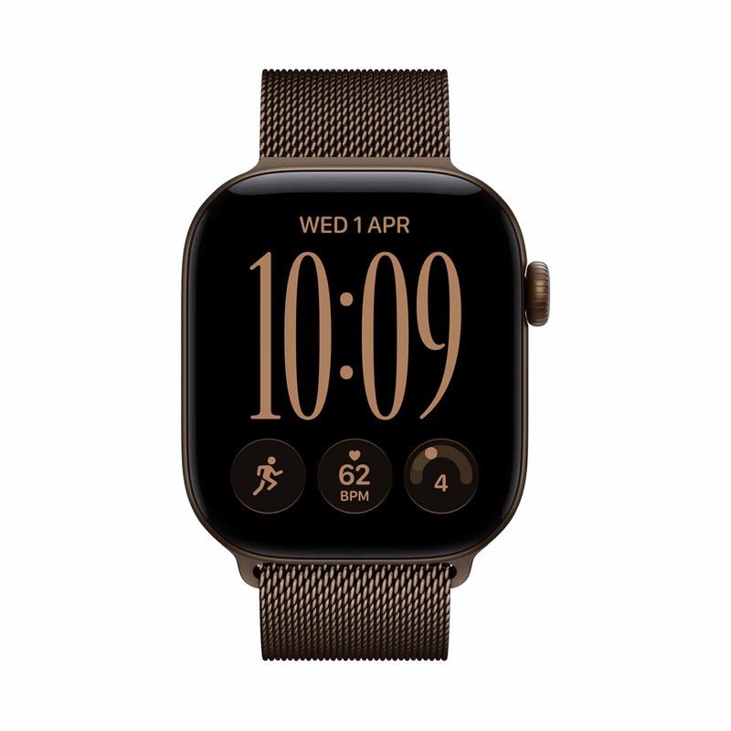 APPLE Watch Series 12 Gps + Cellular 42mm Dark Bronze Aluminium Case With Dark Bronze Milanese Loop MKDK4X/A-image 1