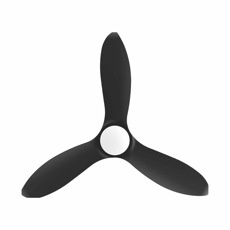 EUROPACE 46 In Dc Motor Ceiling Fan (down Rod) With Light - Black ECF46R - BLBL-image 2