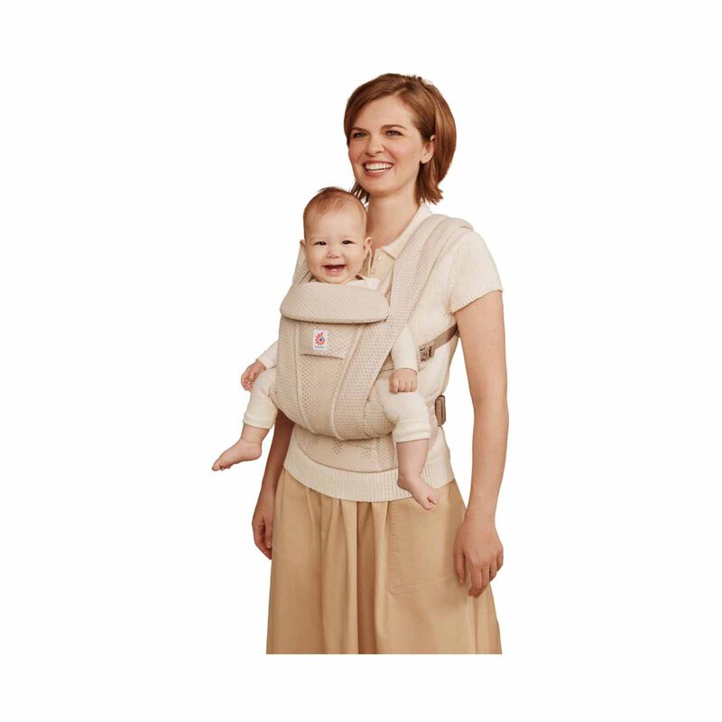 ERGOBABY Omni Deluxe All In One Mesh Baby Carrier - Natural Beige - Online Exclusive BCODMNATBGE-image 2