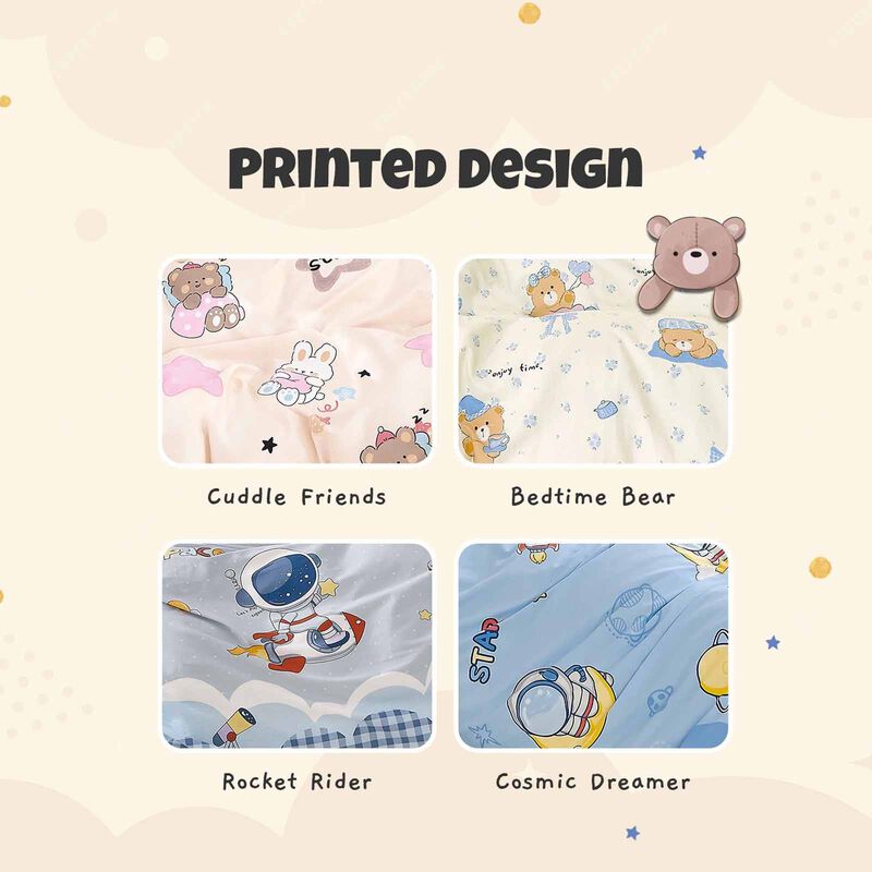 IE KIDS Ie Kids I 100% Cotton Printed I Fitted Sheet Set I Rocket Rider Single Fitted Sheet ( Oe ) 7498 I S I FS I ROCKET RIDER-image 5
