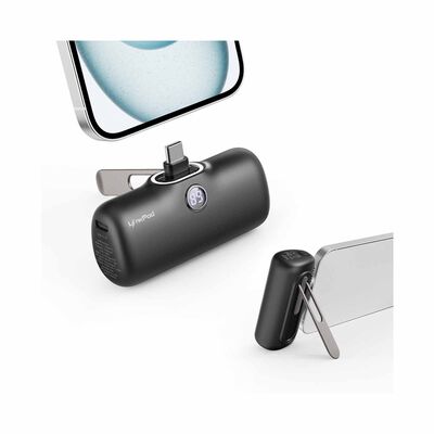 IWALK Linkpod Style Powerbank W/foldable Stand (5000mah) Type-c Black LPS001C-001A