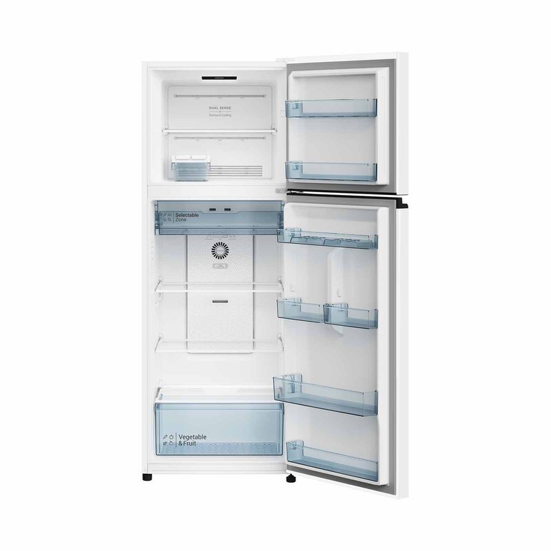 HITACHI 2 Door Top Mount Freezer Fridge (409l) - Pure White HRTN6443SPWHSG-image 3