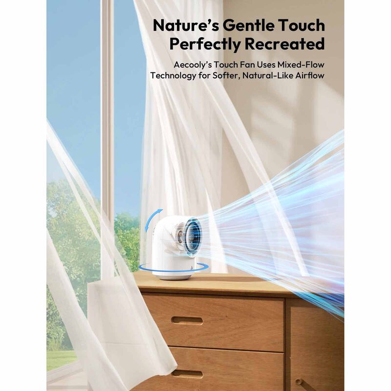 AECOOLY Dc Desk Fan-white TB01-W-image 3