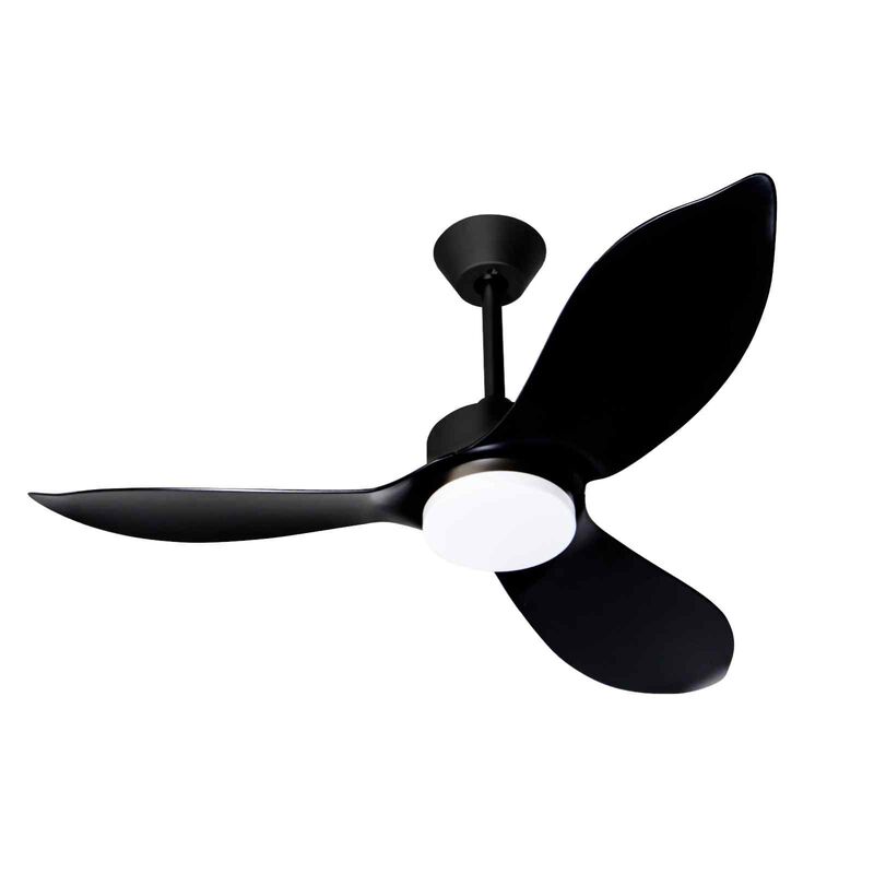 D'FAN 46 In Dc Ceiling Fan With Light (black) SPACE46-BK-image 3