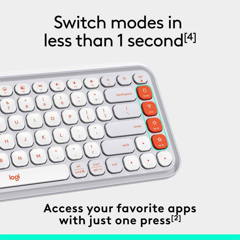 LOGITECH Pop Icon Keys Wl Kb - Off White 920-013084-image 11