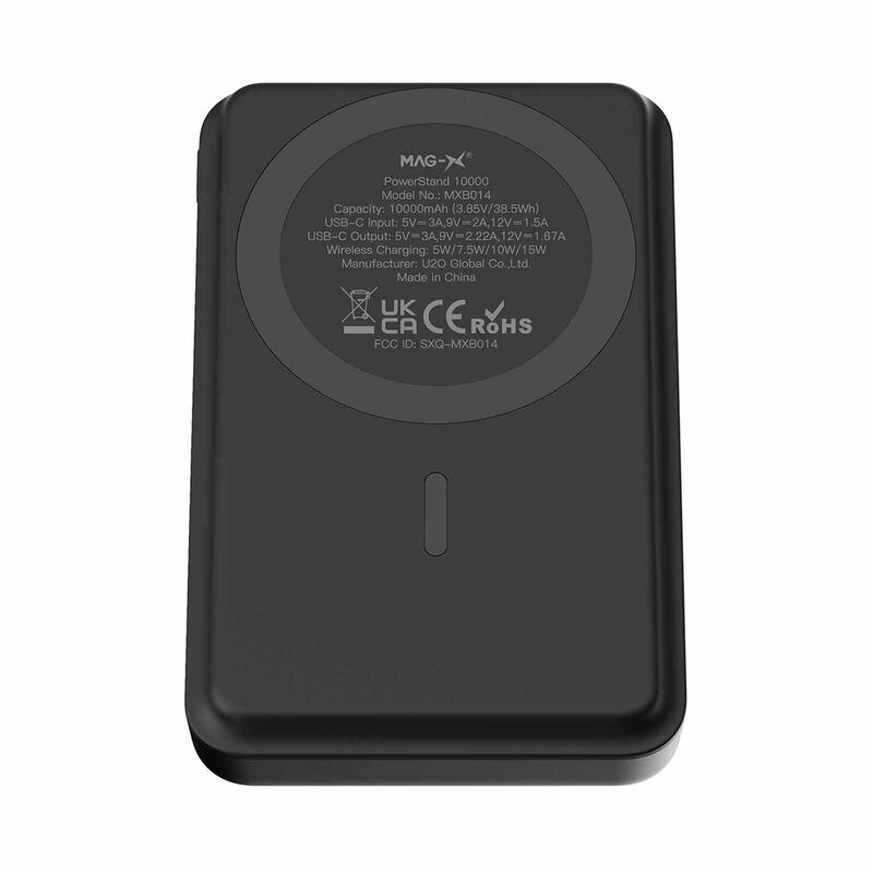 IWALK Powerstand 10000mah Qi2 Magnetic Wireless Fast Charger With Multi-angle Adjustable Stand Black MXB014-001A-image 1