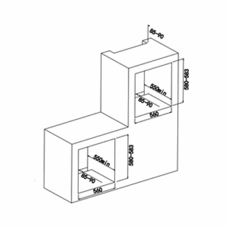 TURBO Built-in Oven With Fan (65l) - Black (exclude Installation) TO865BK-image 3