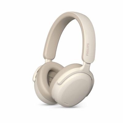 PHILIPS Over Ear Wireless Headphone Flat Fold, 40mm Driver, 55h, Bt, Light Weight (biege) TAH2300BG/97