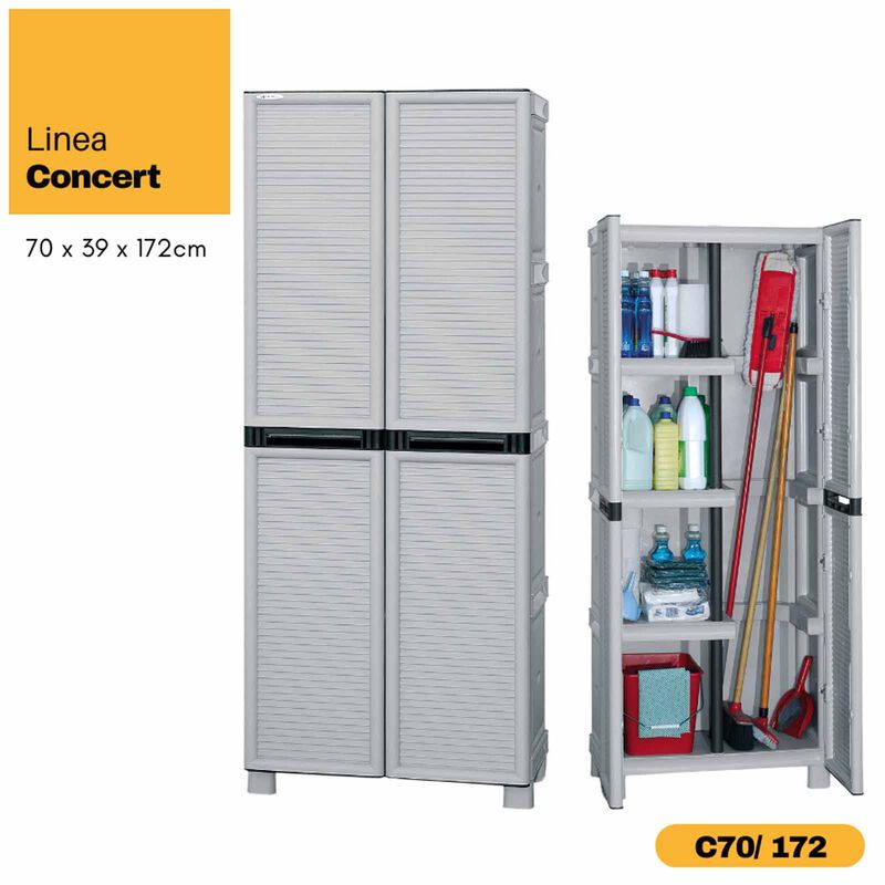 ARTPLAST Linea Concert Wide Multipurpose Cabinet 70x39x172cm CONCERT-image 6