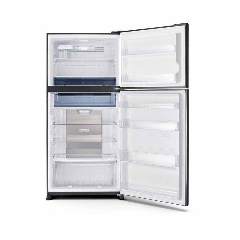 SHARP 2 Door Top Mount Fridge - Slate (607l) SJ-PG60A-G-image 4
