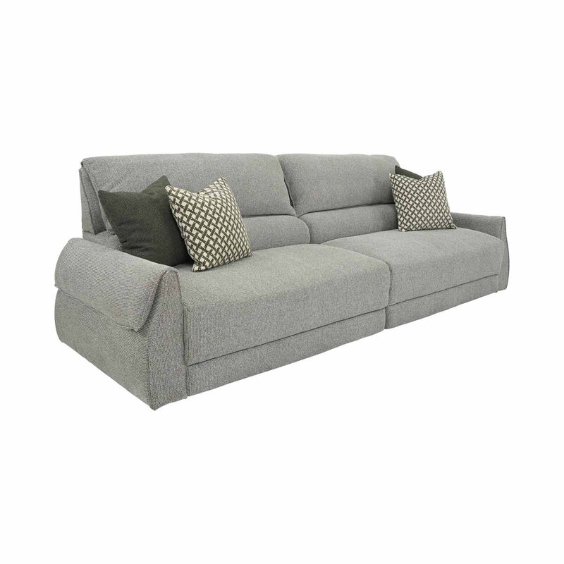 MUZE 3 Seater Sofa (fab) Electric Extendable Grey ELISA-image 10