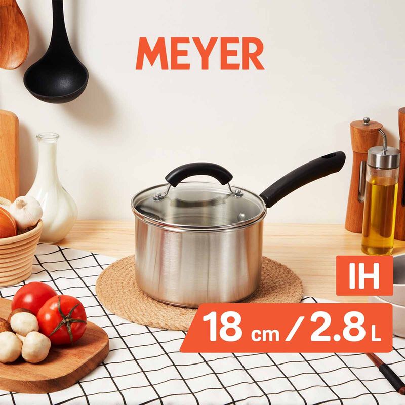 MEYER Centennial Stainless Steel 18cm/2.8l Saucepan With Glass Lid 72078-image 3