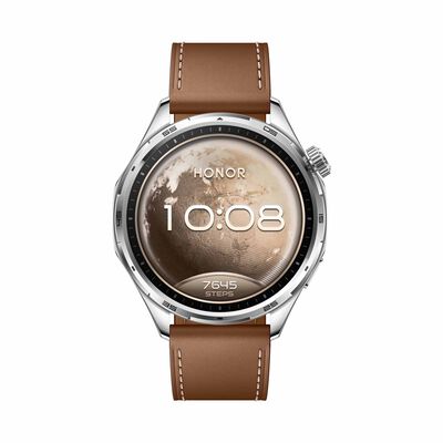 HONOR Watch 6 Std Bt 32mb+4gb Global Ver (twilight Brown With Brown Leather Strap) ROM-B09