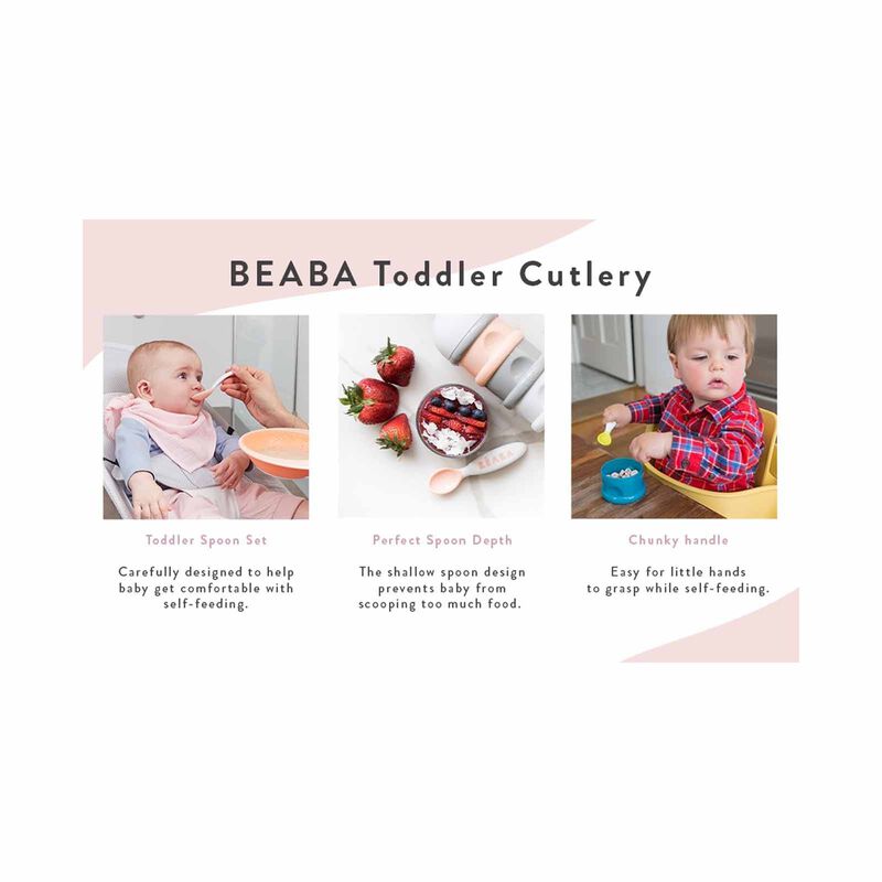 BEABA Training Fork & Spoon With Case - Blue (online) 2ND STAGE-image 3