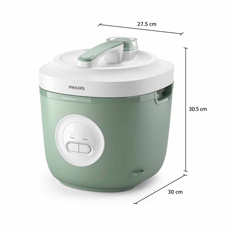 PHILIPS Series 3000 Rice Cooker (1.8l) - Jade Green HD3212/32-image 3