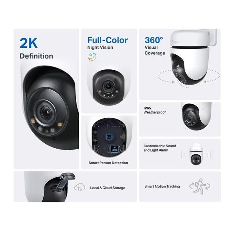 TP LINK Outdoor Pan/tilt Security Wifi Camera TPL-TAPO-C510W-image 2