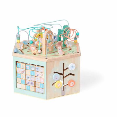 BUBBLE 7 In 1 Large Wooden Activity Centre BU5008