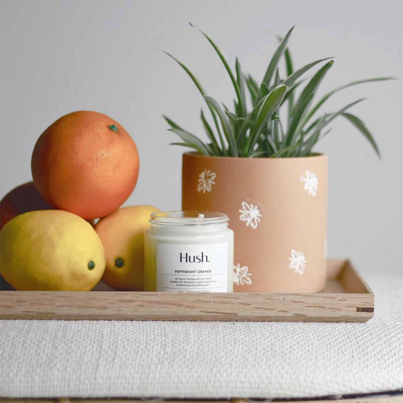 HUSH CANDL Candle - 8oz PEPPERMINT ORANGE-image 2