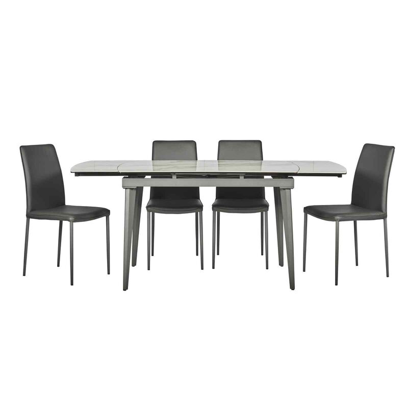 5 Piece Extendable Dining Set KLOSE-image 4