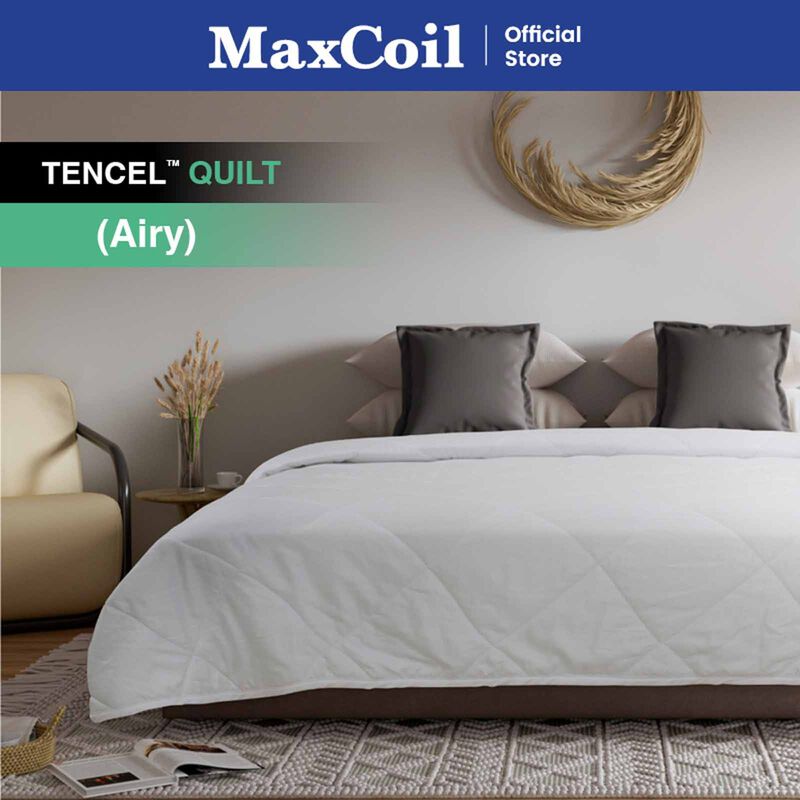 MAXCOIL Queen Size Airy Tencel&trade; Quilt (120gsm) CLASSIC BEDDING TENCEL QUILT - AIRY-image 1