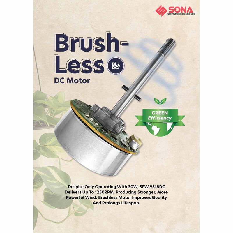 SONA 16 In Dc Wall Fan With Remote Control SFW9518DC-image 3