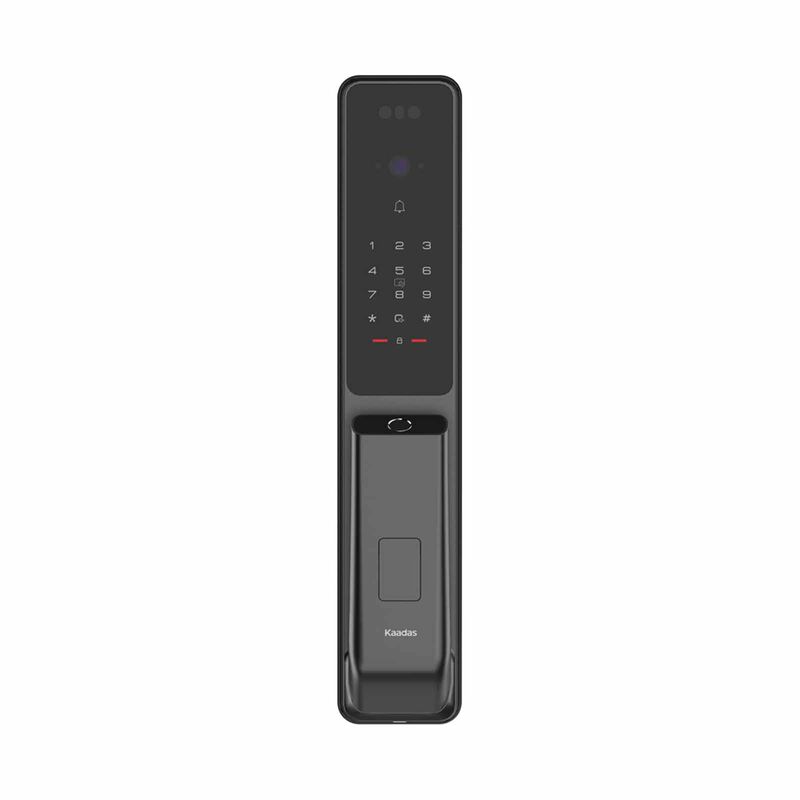 KAADAS Wifi Mortise Door Lock With 3d Face Recognition,finger Vein,built-in Doorbell & Viewer Q9 BLACK-image 1