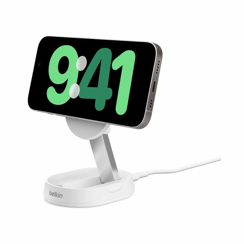 BELKIN Belkin Qi2 Wireless Charging 15w Travel Stand Wht WIA008BTWH-image 6