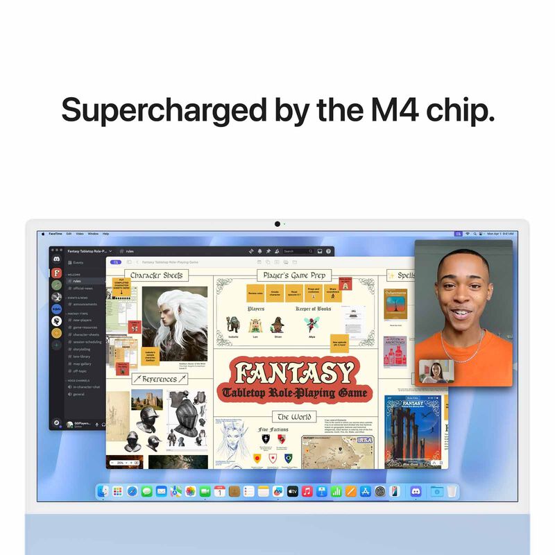 APPLE 24-inch Imac Apple M4 Chip With 8-core Cpu And 8-core Gpu, 16gb, 256gb Ssd - Blue MWUF3ZP/A-image 5