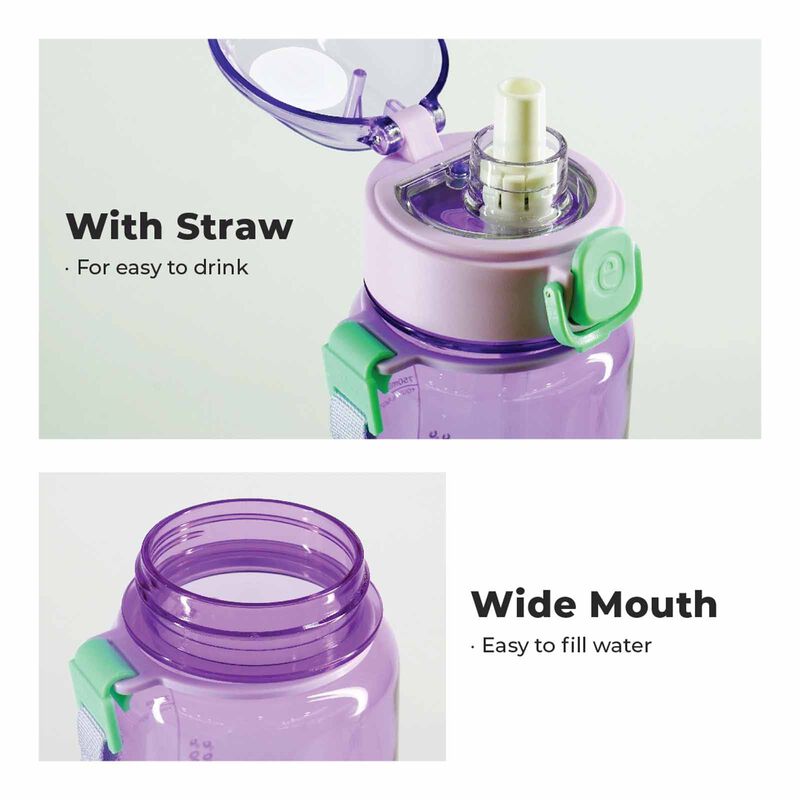 EPLAS Bpa One Touch Bottle (650ml) - Purple EGDS-650-image 2