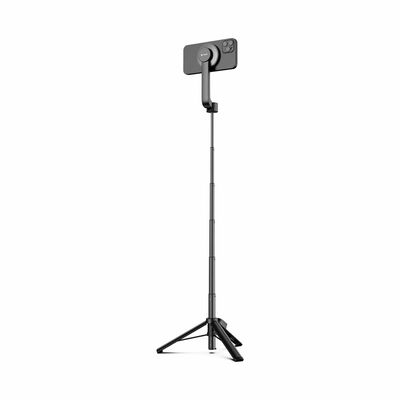 MAZER 64cm Foldable Magnetic Selfie Stick, Bt Remote-black M-MS20S-BK