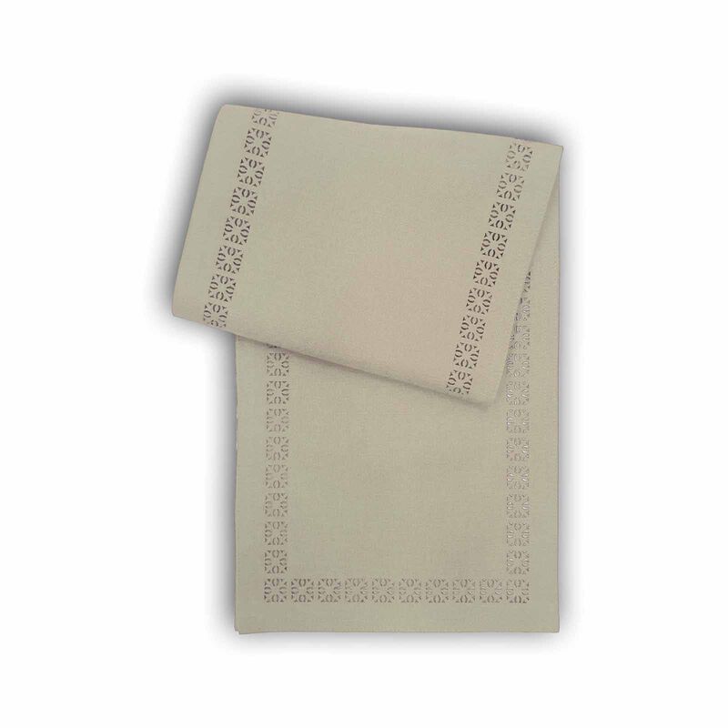 RAPEE Mulan Tablerunner Stone (online) MULANTRSTO-image 1