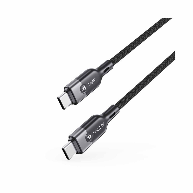 MAZER Infinitelink Cobra2 Magnetic 2.5m/240w Fast Charging Cable-blackgrey M-COBRA21-BG-image 7