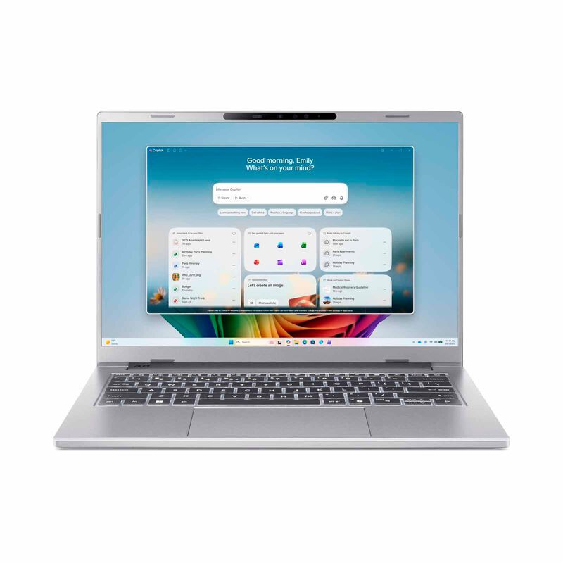 ACER 14in Amd Ryzen Ai7 445 16gb 512gb Ssd Win 11 Home 840m ASPIRE 14 A14-A71M-R8RD (SILVER)-image 1