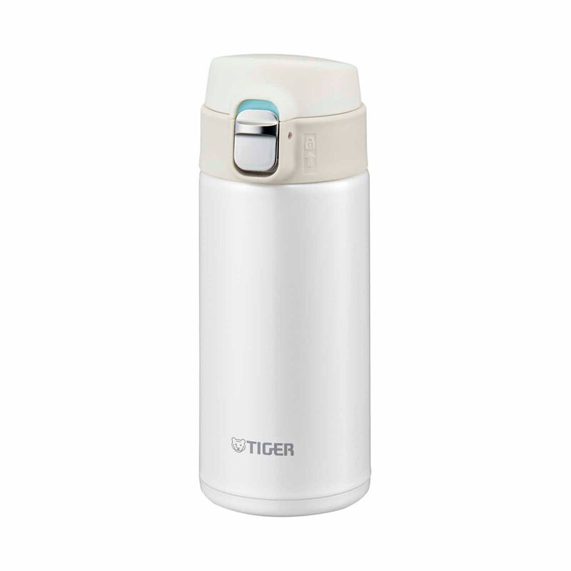 TIGER 0.36l One Push Lid Stainless Steel Bottle (cream White) MMJ-A361 (WM)-image 1