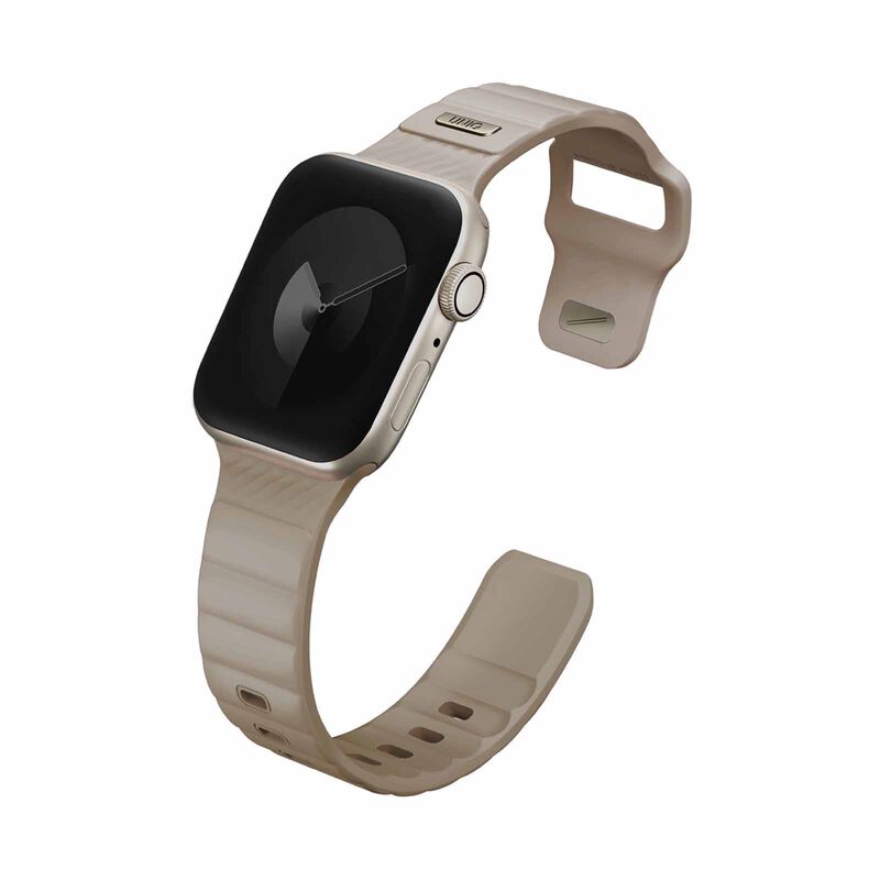 UNIQ Stride Fkm Rubber Apple Watch Strap 41/40/38mm - Pale Khaki (pale Khaki) UNIQ-41MM-STRIPKHA-image 1