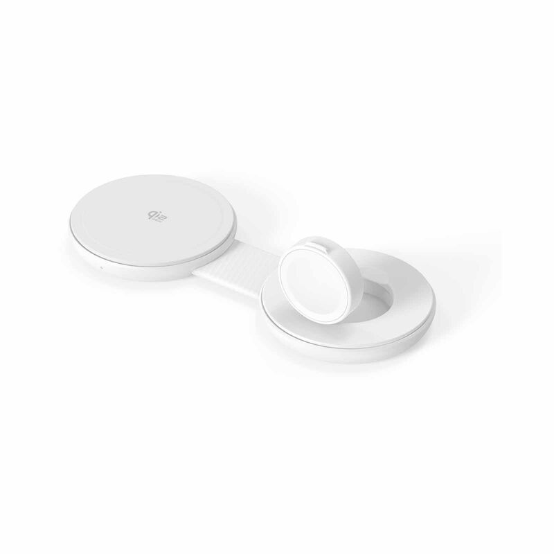 MAZER Magpad Duo2, 2in1 Qi2.2 25w+apple Watch Foldable Wireless Charging Pad-white M-MAGPADDUO2-WH-image 2