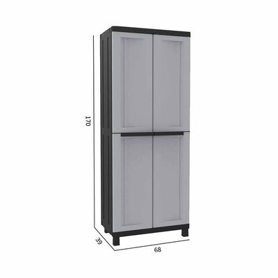 TERRY Twist Black Cabinet 2 Door 3 Adj. Shelves TR2708