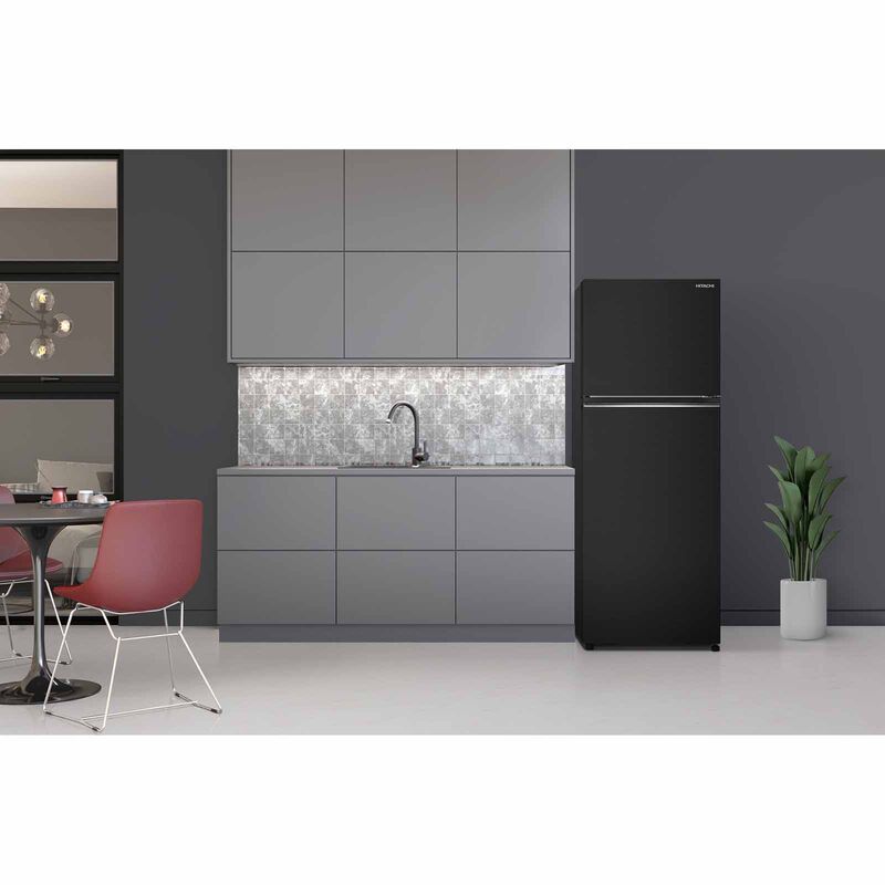 HITACHI 2 Door Top Mount Freezer Fridge (344l) - Brilliant Black HRTN6379SBBKSG-image 5