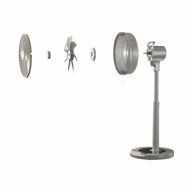 MORRIES 12 In Bldc Stand Fan-grey Color MS7812DCSFR-image 3