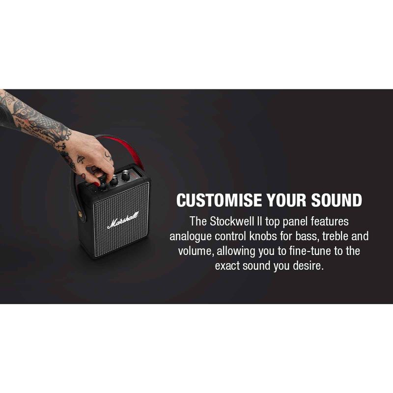 MARSHALL Bluetooth Speaker STOCKWELL II (BLACK AND BRASS)-image 11