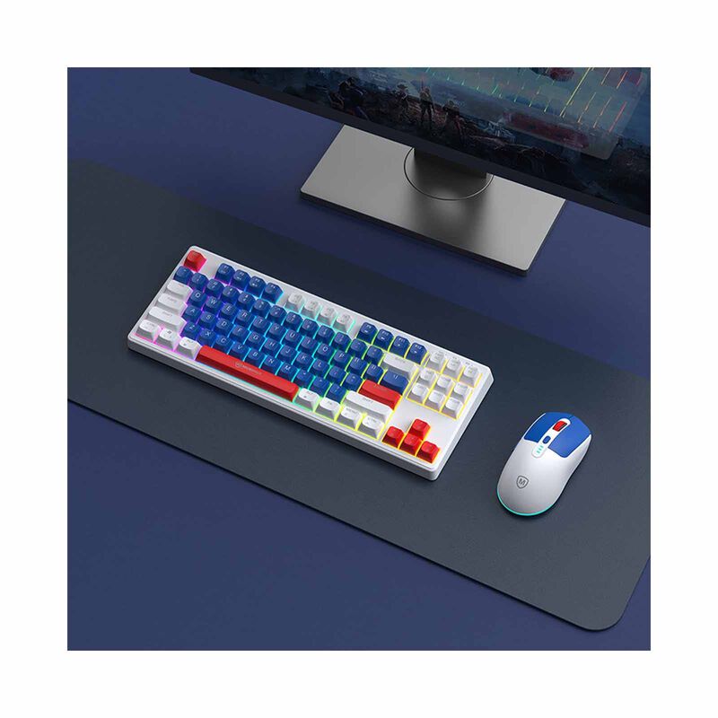 MICROPACK Lifestyle 2.4g Wireless Rechargeable Keyboard And Mouse Combo - Navy KM-269W-EN-NY-image 6