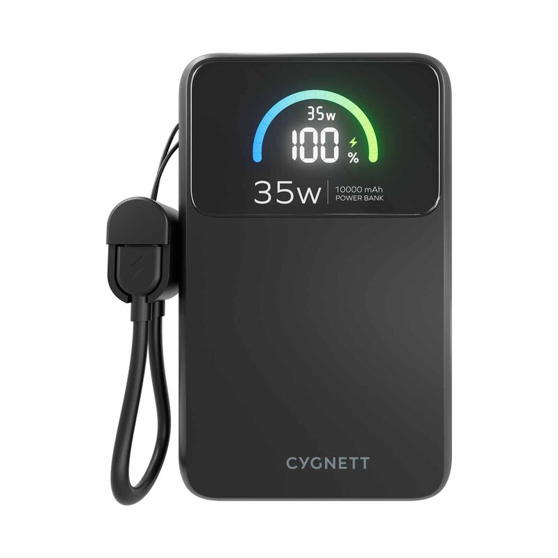 CYGNETT Chargepro 2 10k 35w (ccc+qr) Powerbank - Black CY6078PBCHE-image 1