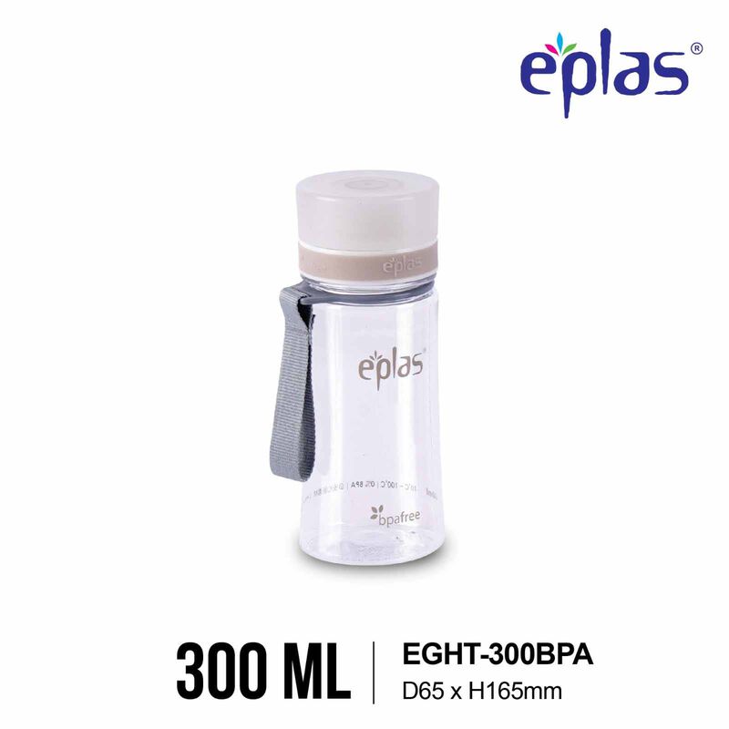 EPLAS Eplas Eght-300bpa (300ml) Clear Bottles - Beige EGHT-300 - BEIGE-image 1