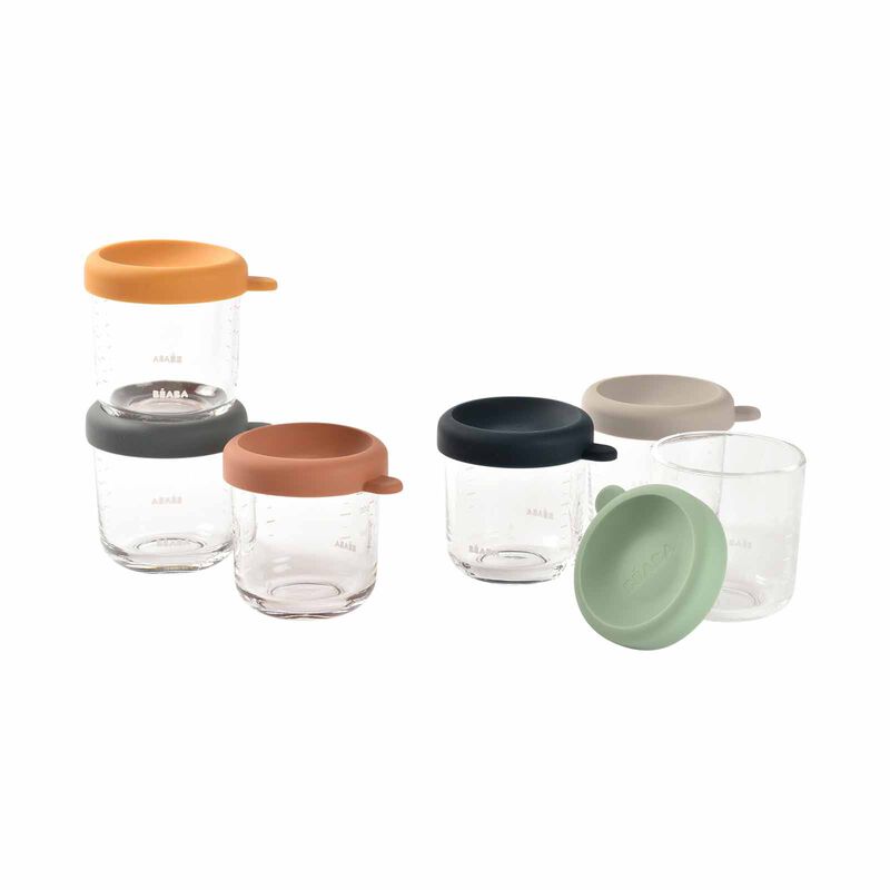 BEABA Jars 250ml 6 Pack (online) GLASS PORTION-image 3