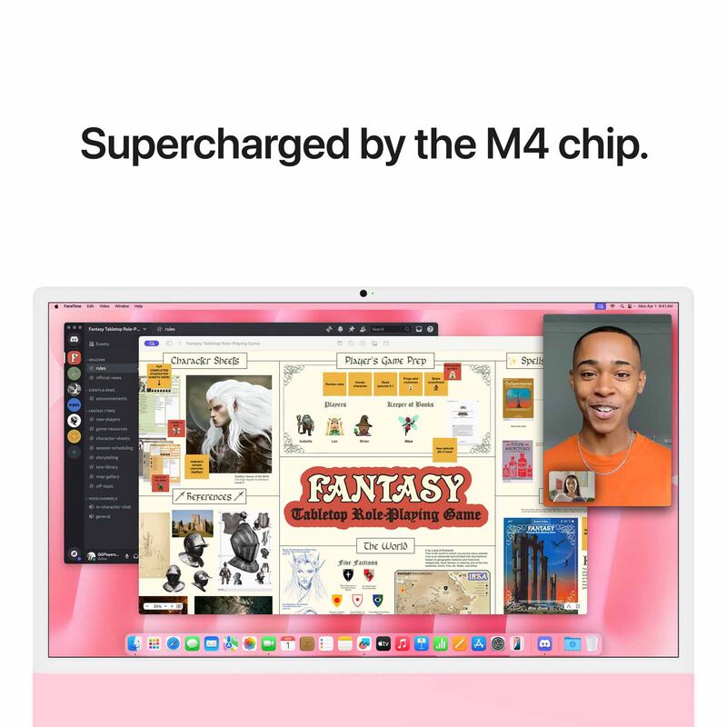 APPLE 24-inch Imac Apple M4 Chip With 10-core Cpu And 10-core Gpu, 16gb, 256gb Ssd - Pink MWV43ZP/A-image 5
