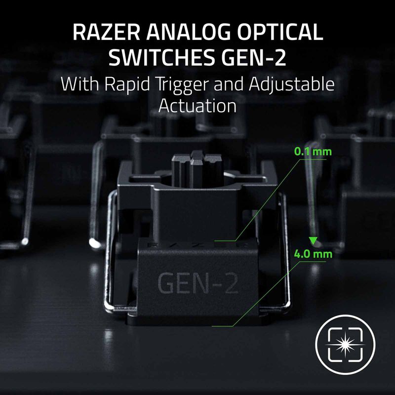 RAZER Huntsman V3 Pro Mini 8khz - 60 Percent Analog Optical Esports Keyboard - Us Layout RZ03-05740100-R3M1-image 4