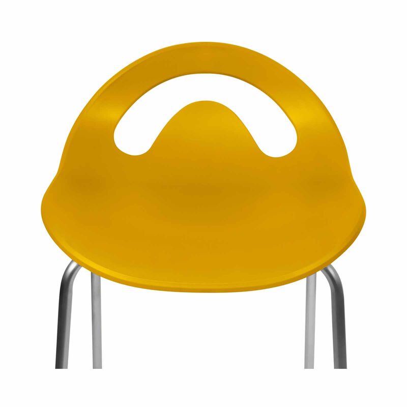 PHOENIX Cocktail High Bar Stool Mango Yellow47 X 46 X 96 H Cm COCKTAIL-image 3